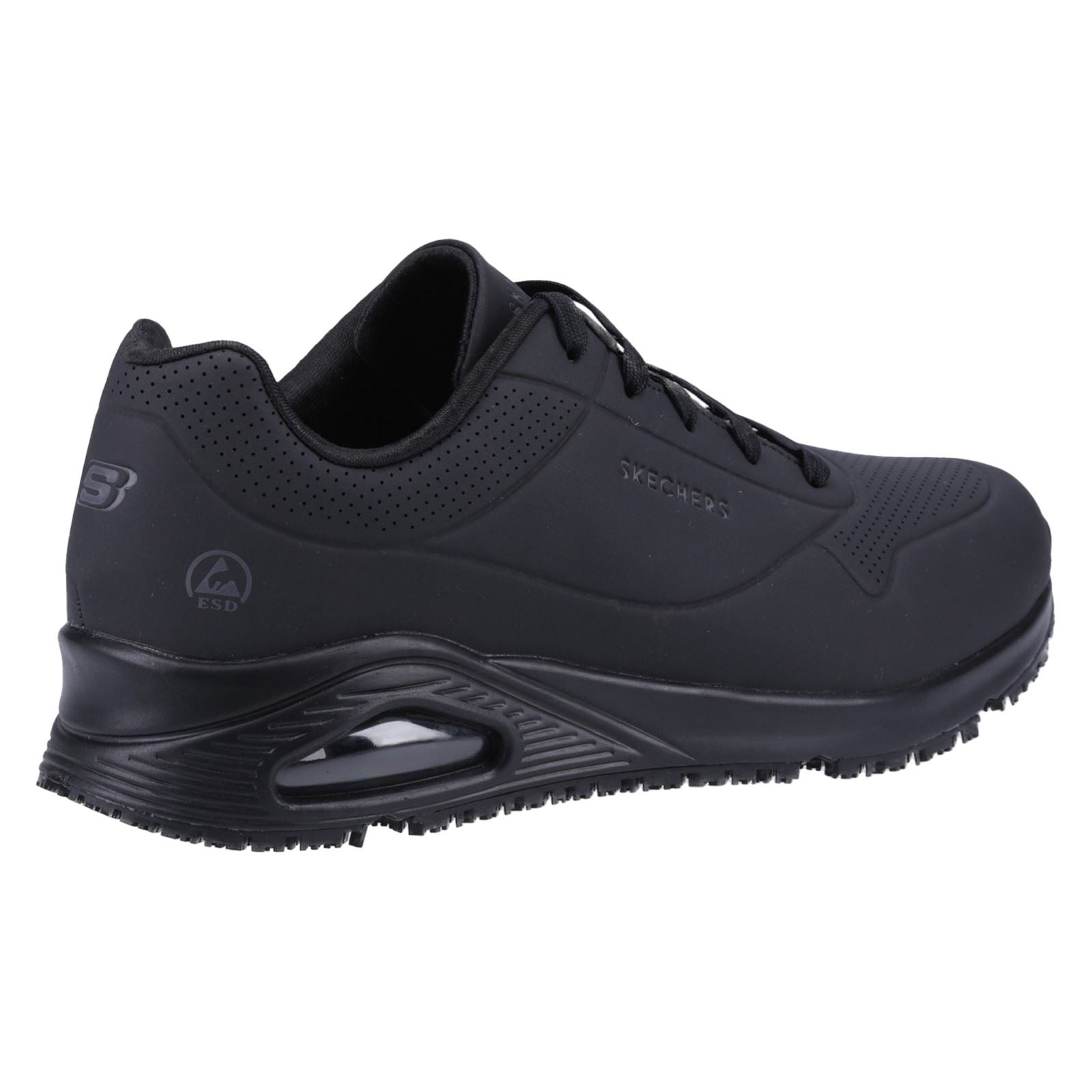 Skechers Workwear Work Relaxed Fit: Uno SR - Sutal Baskets De Sécurité Noires Pour Hommes