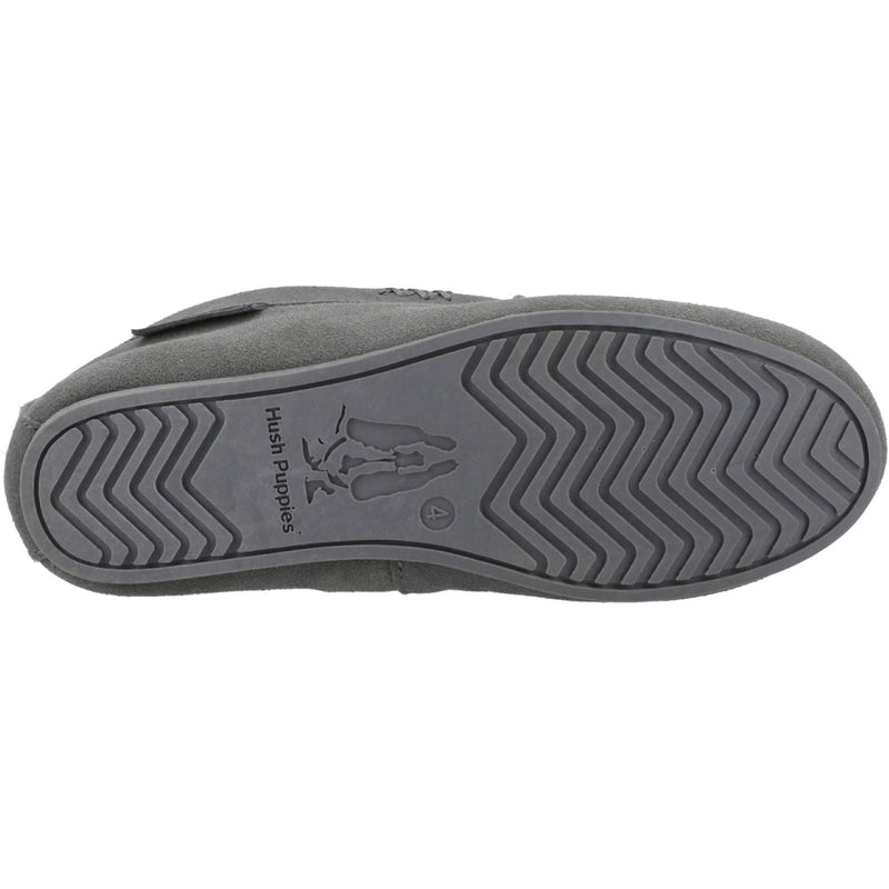 Hush Puppies Annie Mocassin Chaussons Gris Pour Femmes En Suède