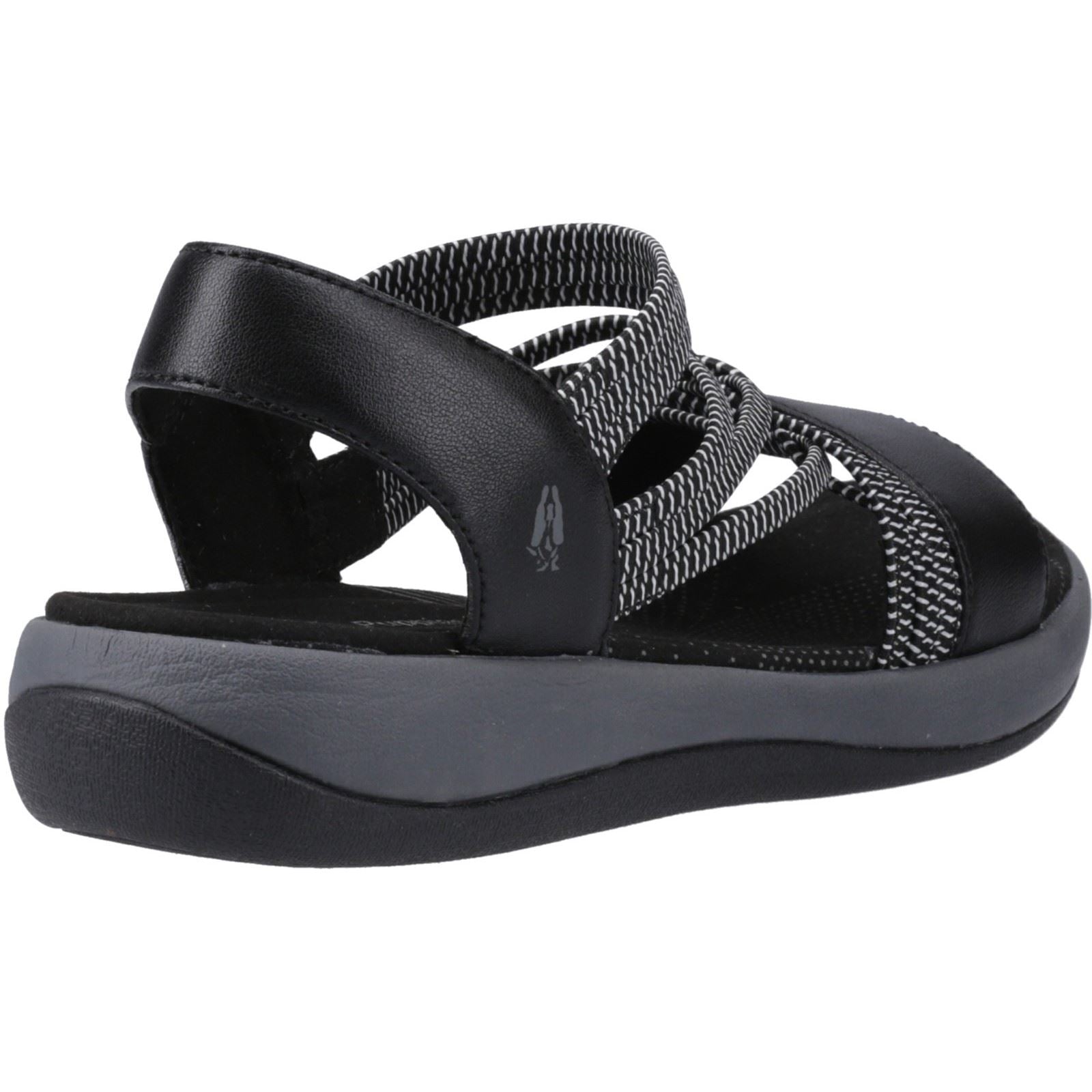 Hush Puppies Susanna Sandales Noires Pour Femmes En Cuir