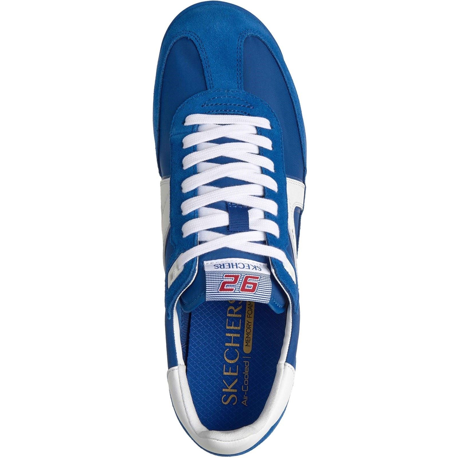 Skechers SKX 92 Spective Baskets En Cuir Pour Hommes Bleues/Multicolores