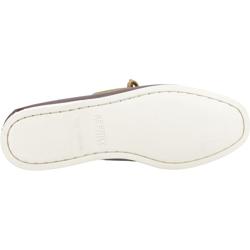 Sperry Authentic 2 Eye Chaussures De Bateau En Cuir Marron Pour Homme
