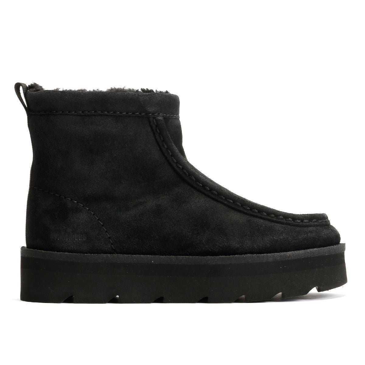 Clarks Originals Meare Rooey Bottes Noires Pour Femmes En Suède