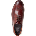 Base London Flight Chaussures Brogues Marron Brûlé En Cuir Pour Homme
