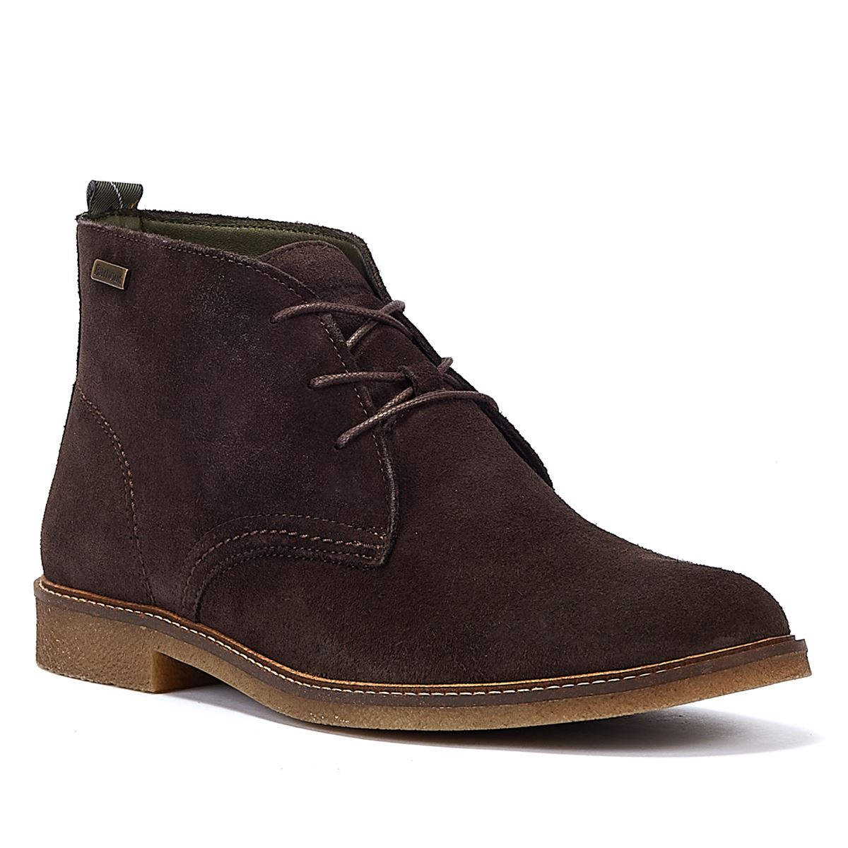 Barbour Sonoran Choco Suede Bottes Marron Foncé Pour Hommes