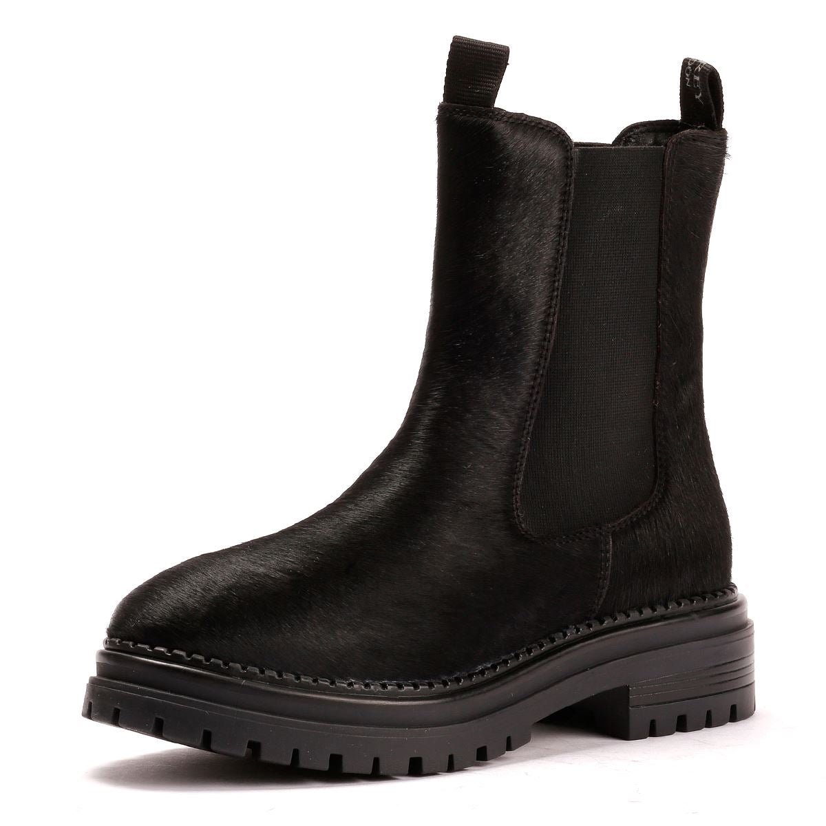 Osprey London The Hampton Chelsea Bottes Noires En Cuir Pour Femmes