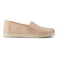 TOMS Alpargata Plus Espadrilles En Cuir Pour Femmes De Couleur Rose Pâle