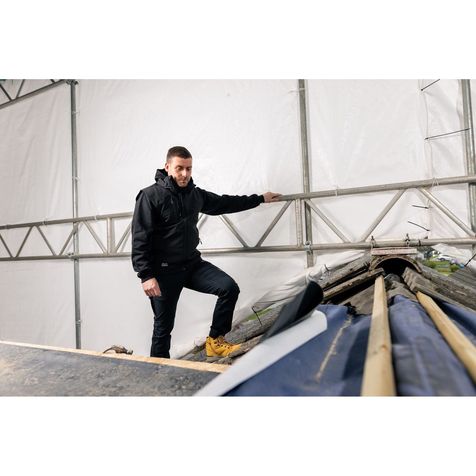 Hard Yakka Toughmaxx Gilets Noirs Pour Hommes