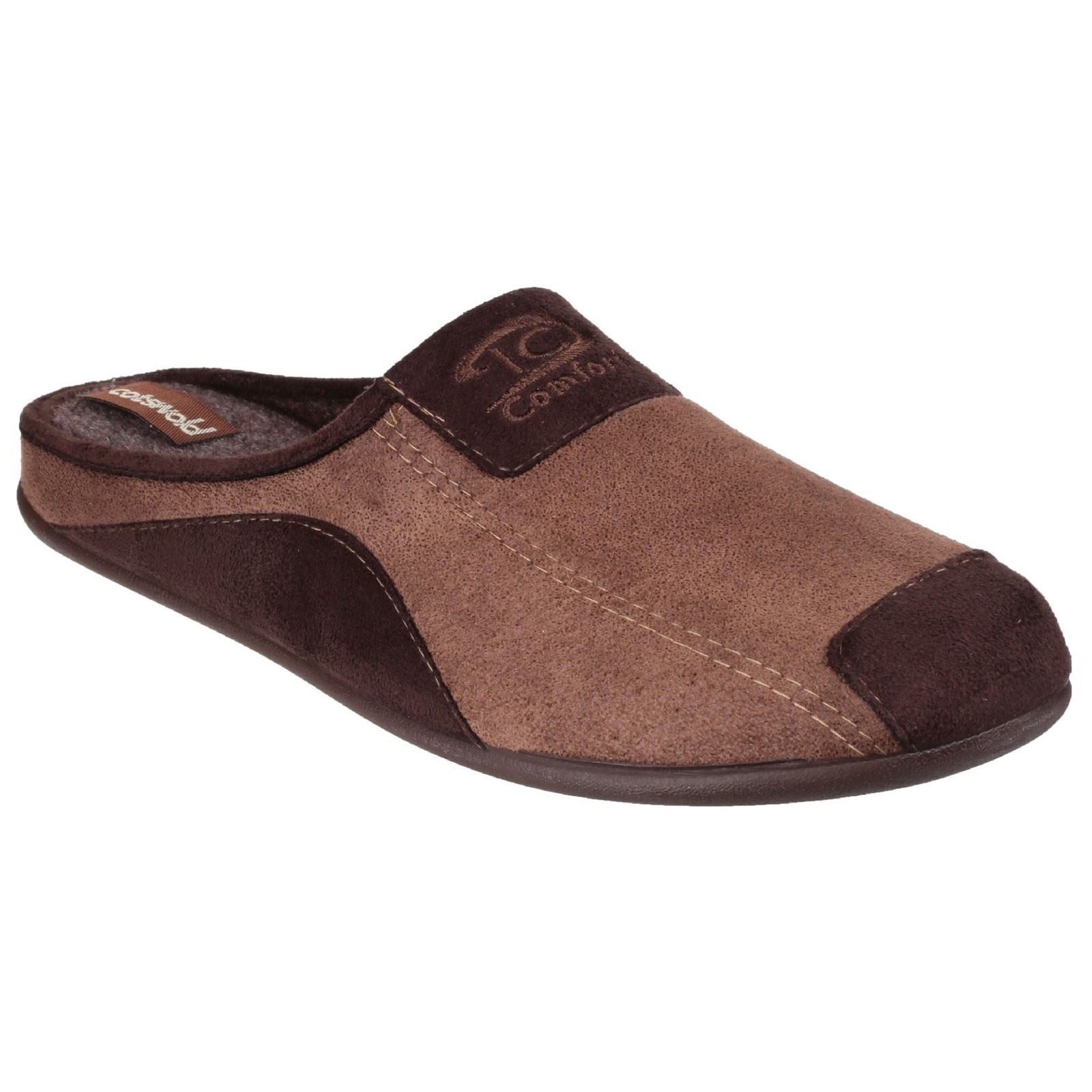 Cotswold Westwell Chaussons En Tissu Pour Hommes, Marron