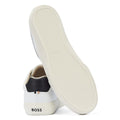 Boss Chaussures De Tennis Blanches Pour Hommes Aiden Open.