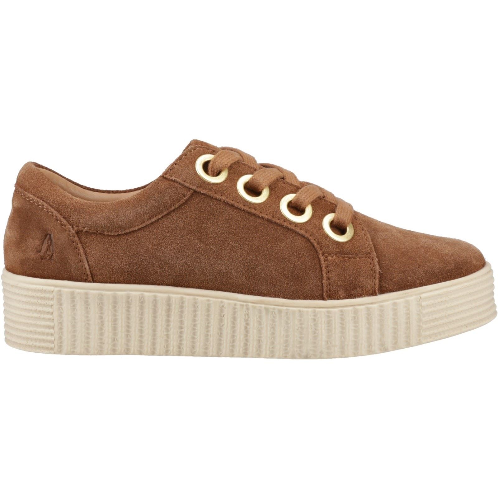 Hush Puppies Tamsin Chaussures De Sport Pour Femmes En Suède Couleur Beige
