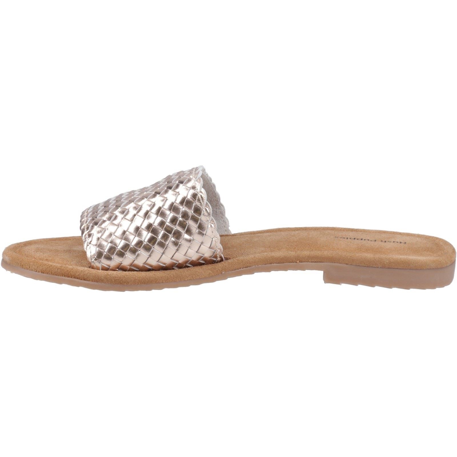 Hush Puppies Hetty Slide Sandales En Cuir Pour Femme Couleur Bronze