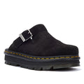 Dr. Martens Sabots En Daim Noir Zebzag.