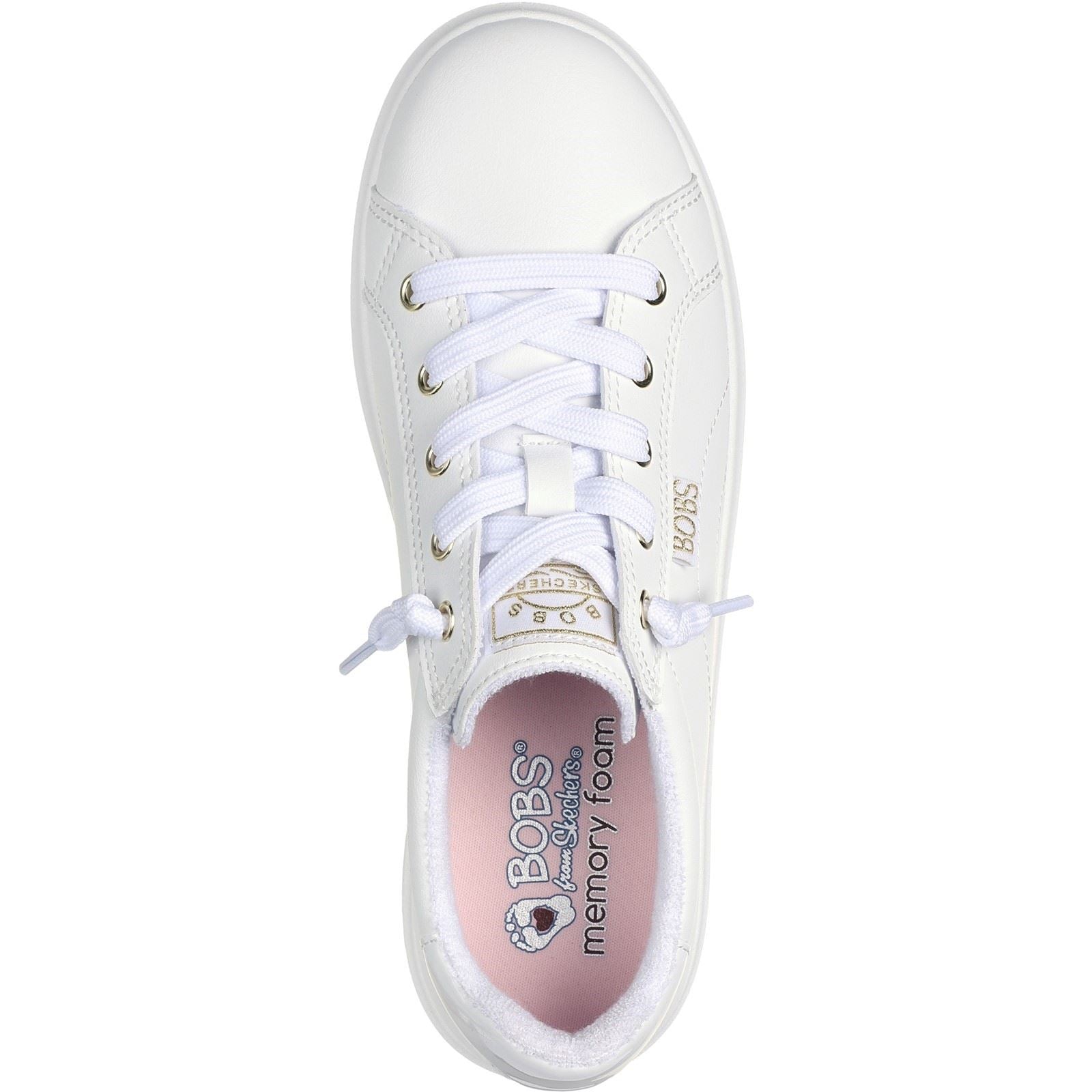 Skechers BOBS D'Vine Instant Delight Baskets Blanches Pour Femmes En Matière Synthétique