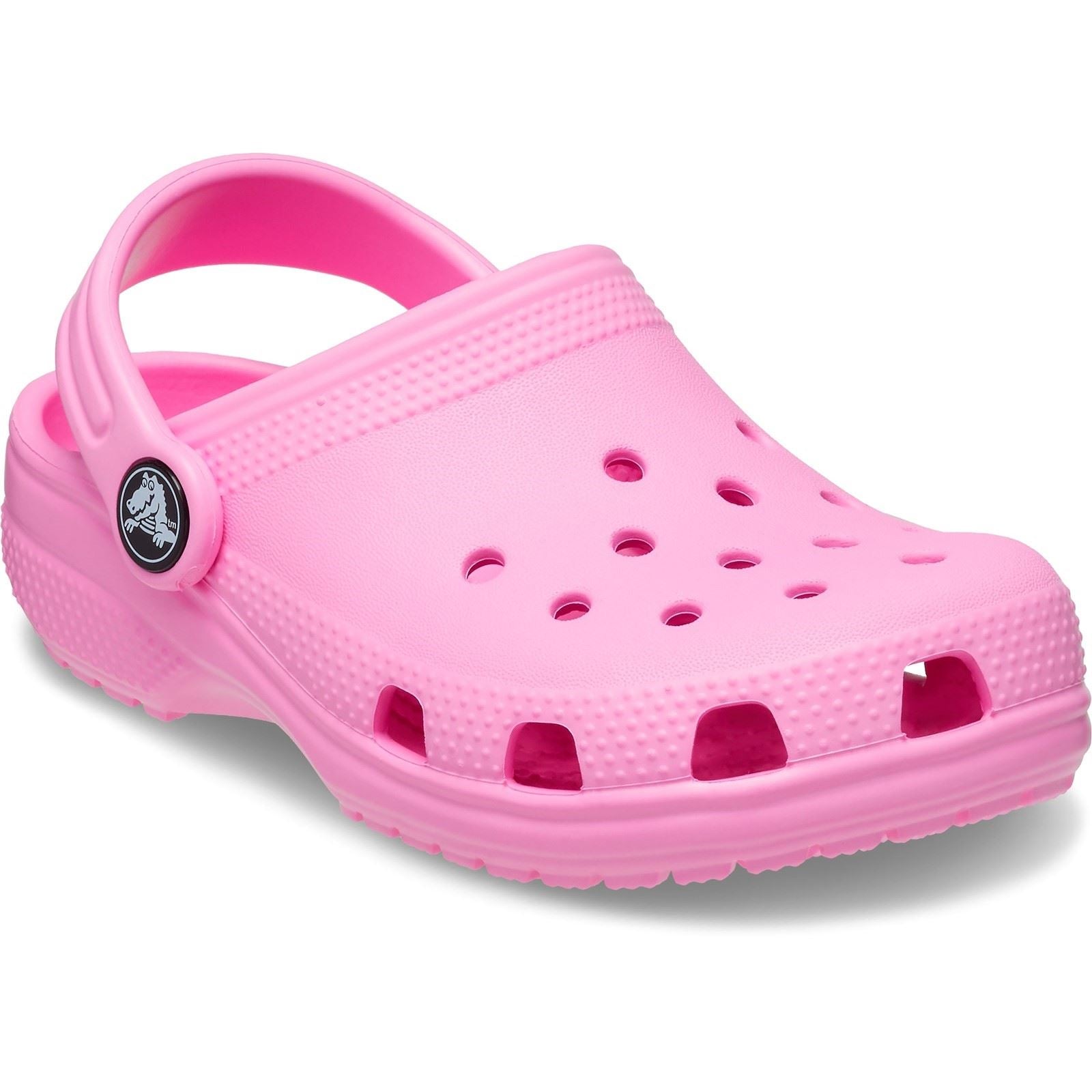 Crocs Toddler Classic Chaussures Plates Roses En Taffetas Thermoplastique