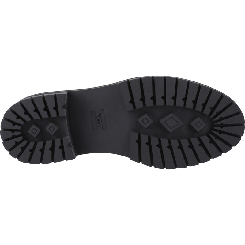 TOMS Wylder Bottes En Cuir Noires Pour Femmes