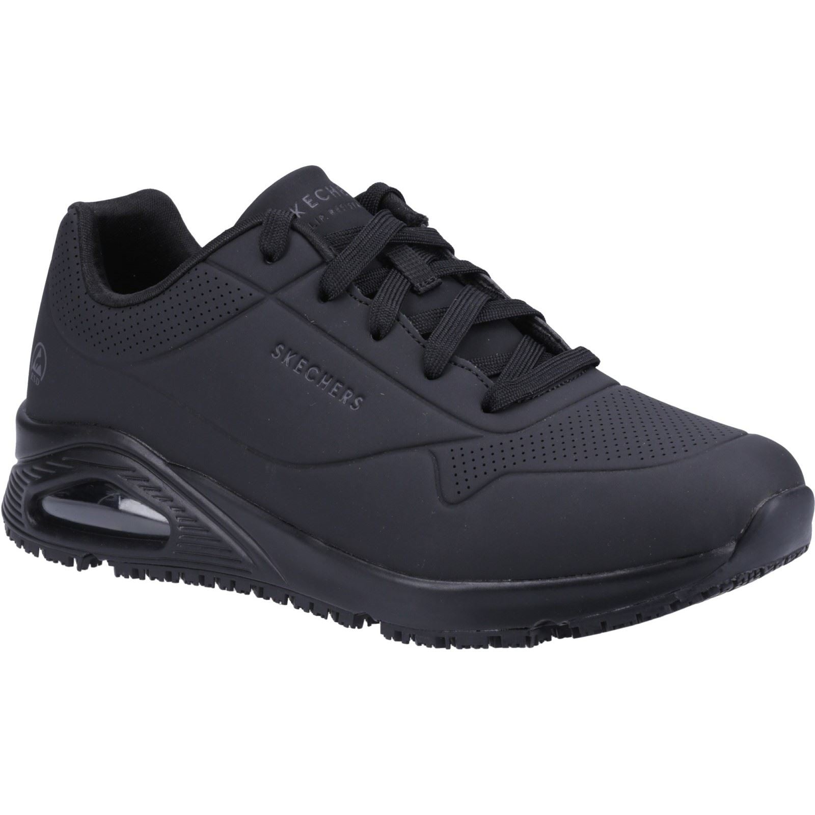 Skechers Workwear Work Relaxed Fit: Uno SR - Sutal Baskets De Sécurité Noires Pour Hommes
