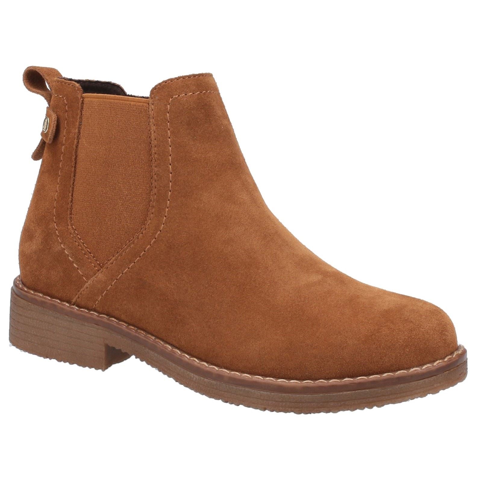 Hush Puppies Maddy Bottes En Daim Pour Femme En Couleur Beige
