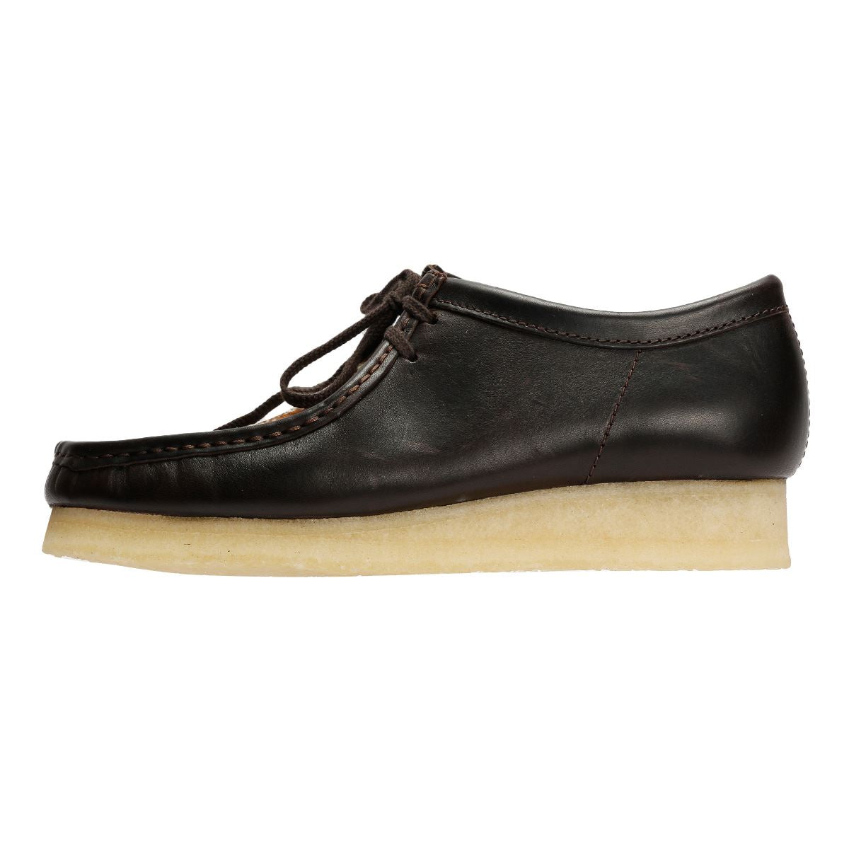 Clarks Originals Wallabee Cow Print Chaussures En Cuir Marron À Lacets Pour Homme