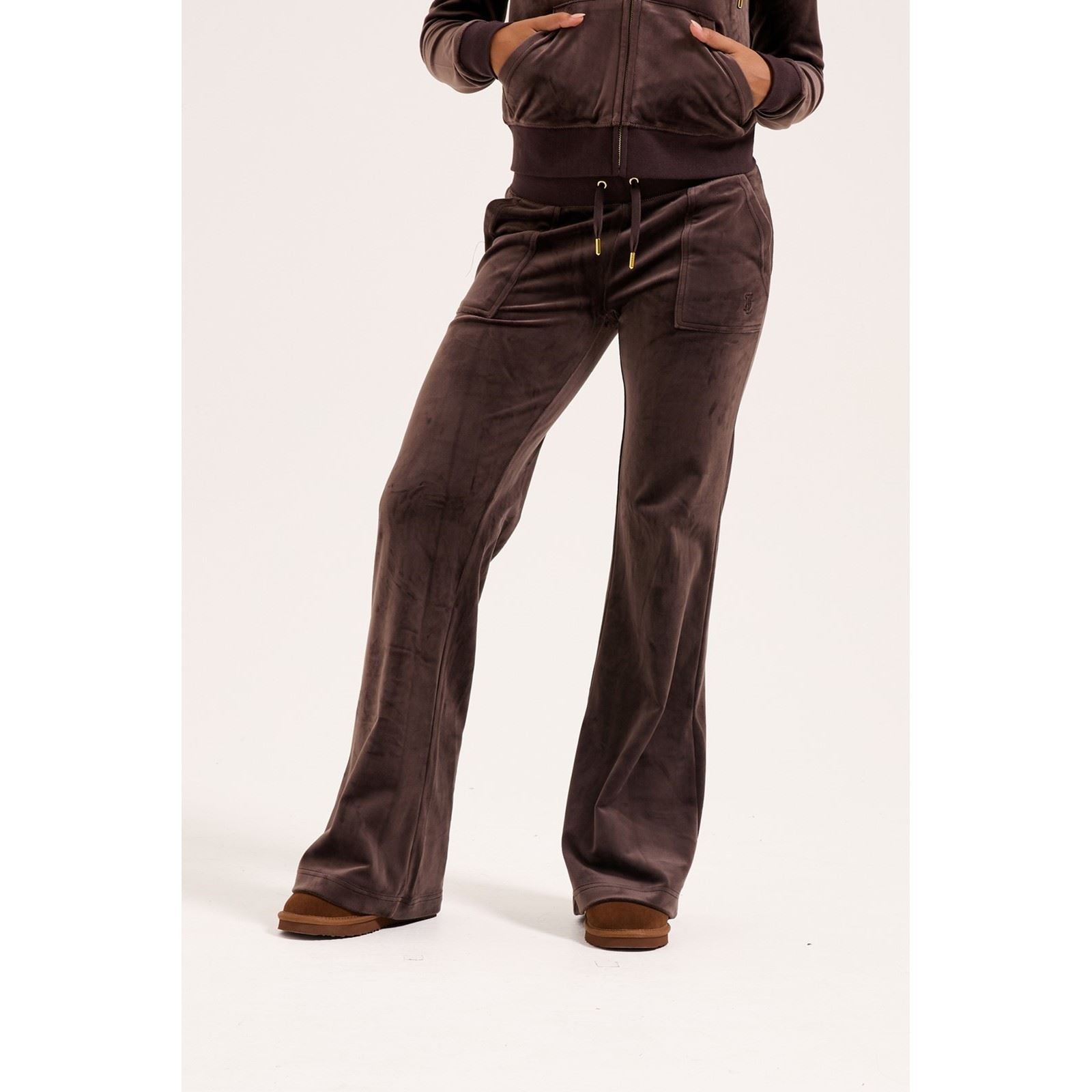 Juicy Couture Layla Gold Joggeurs Bruns En Polyester Pour Femmes