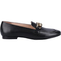 Hush Puppies Harper Chain Mocassins Noirs En Cuir Pour Femmes
