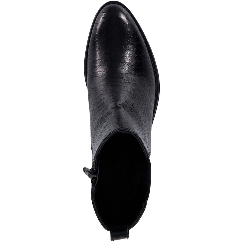 Dune Pouring Bottes En Cuir Noires Pour Femmes