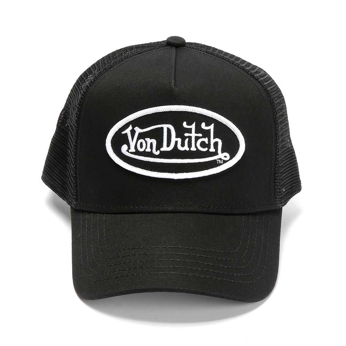 Von Dutch Staple Trucker Casquettes Noires En Coton