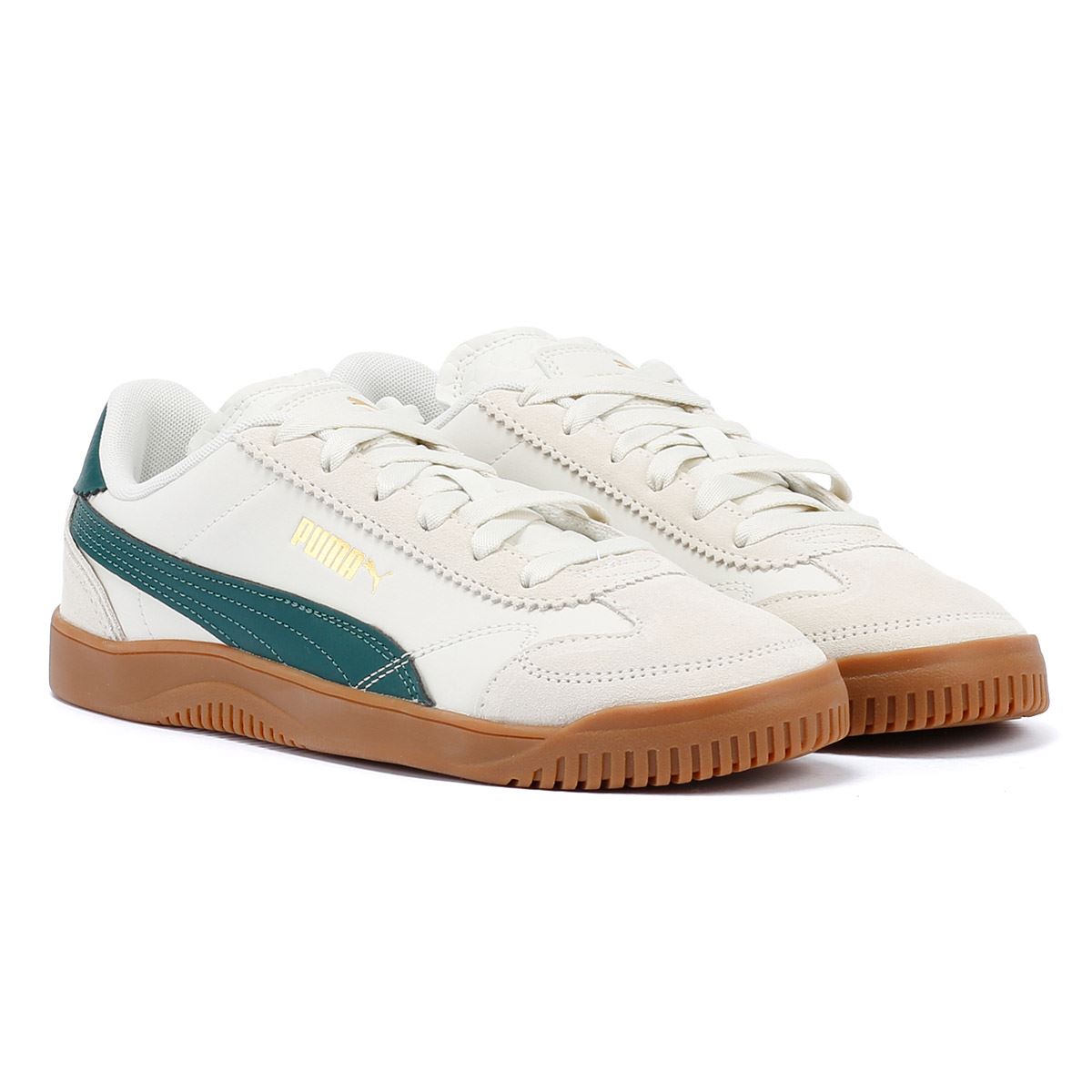 Puma Club 5V5 Baskets Blanches/Vertes