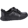 Hush Puppies Spencer Junior Chaussures Noires Pour Garçons En Cuir.
