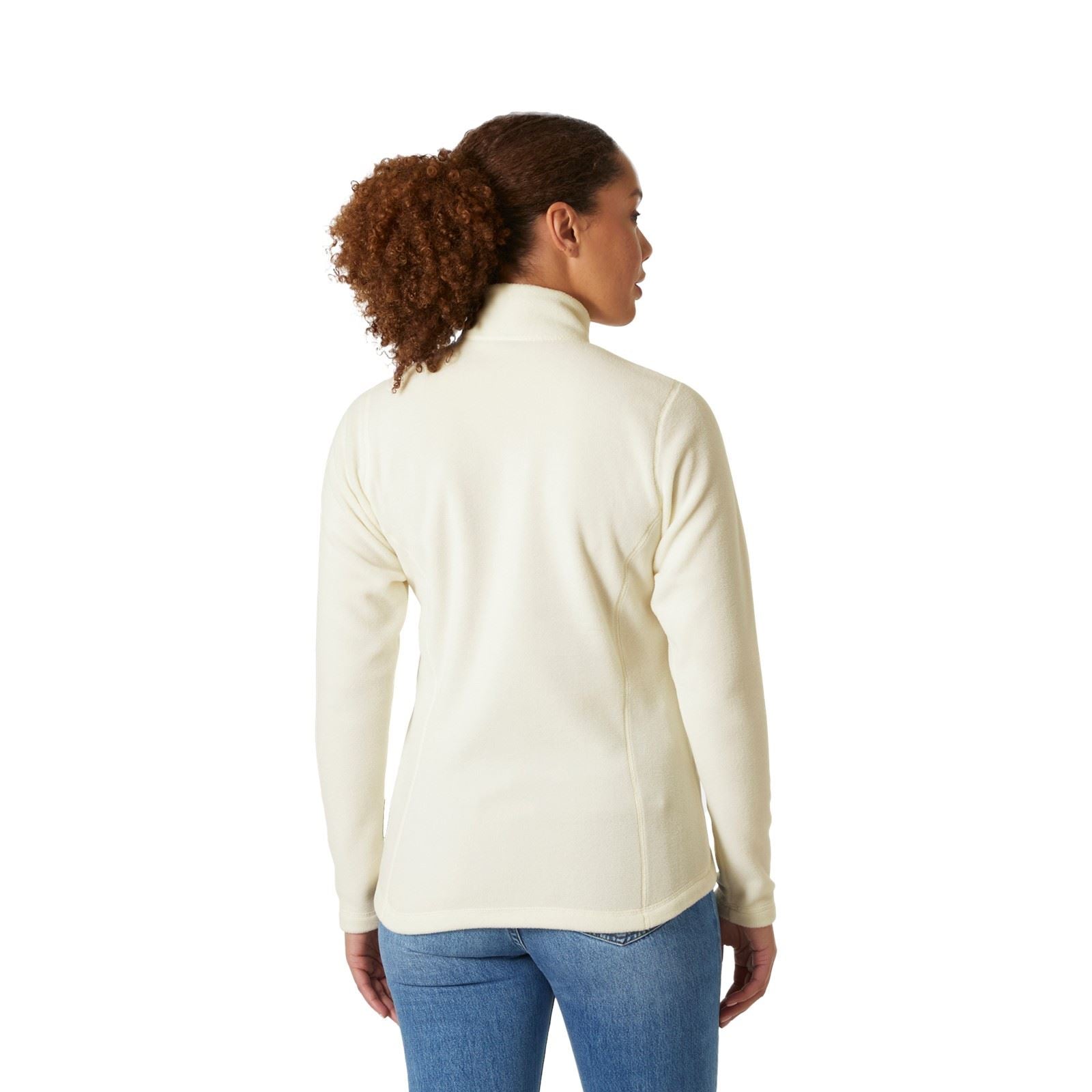 Helly Hansen Sport Daybreaker 1/2 Zip Pull En Polaire Blanche Pour Femmes En Polyester