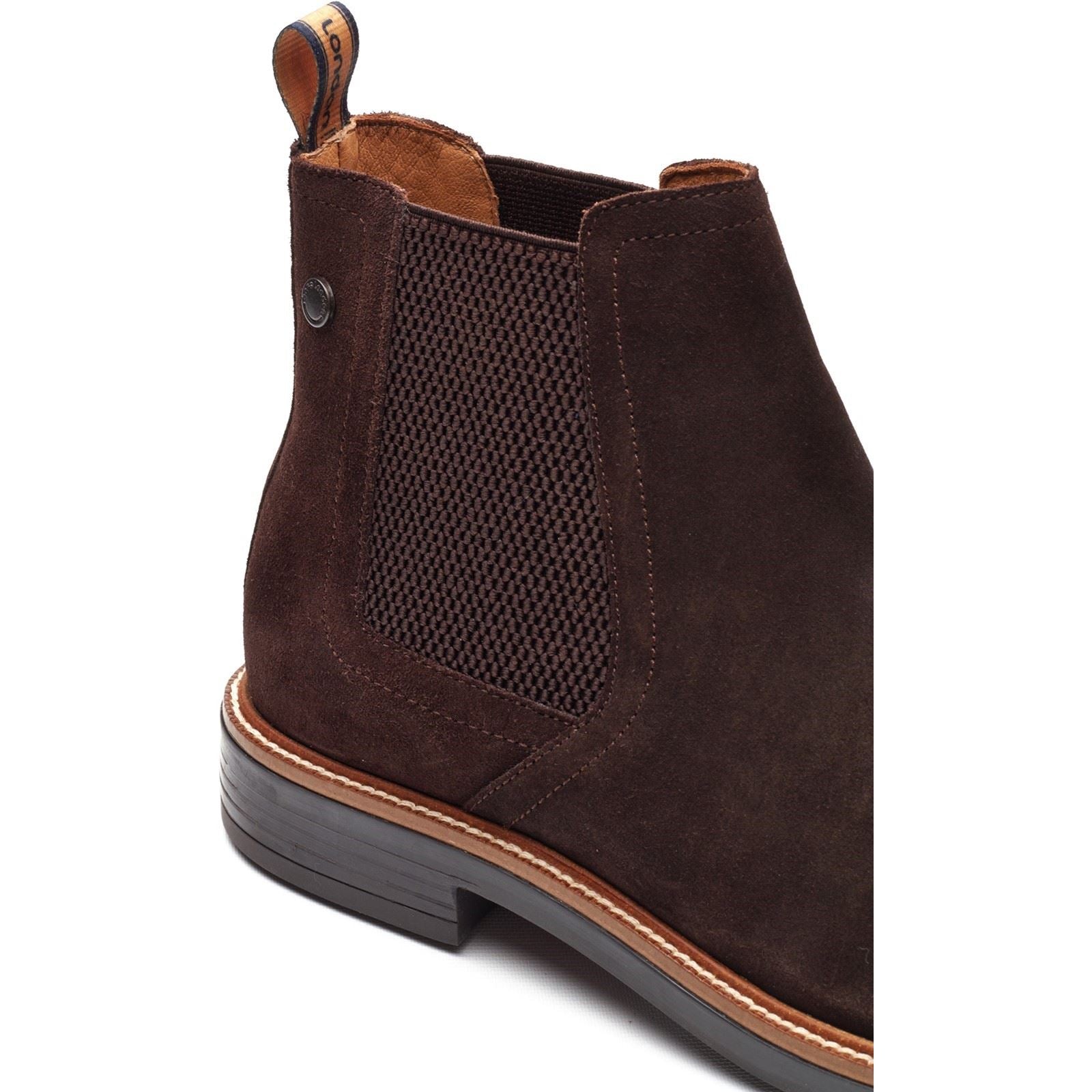 Base London Sussex Chelsea Boot Bottes En Cuir Pour Hommes Marron