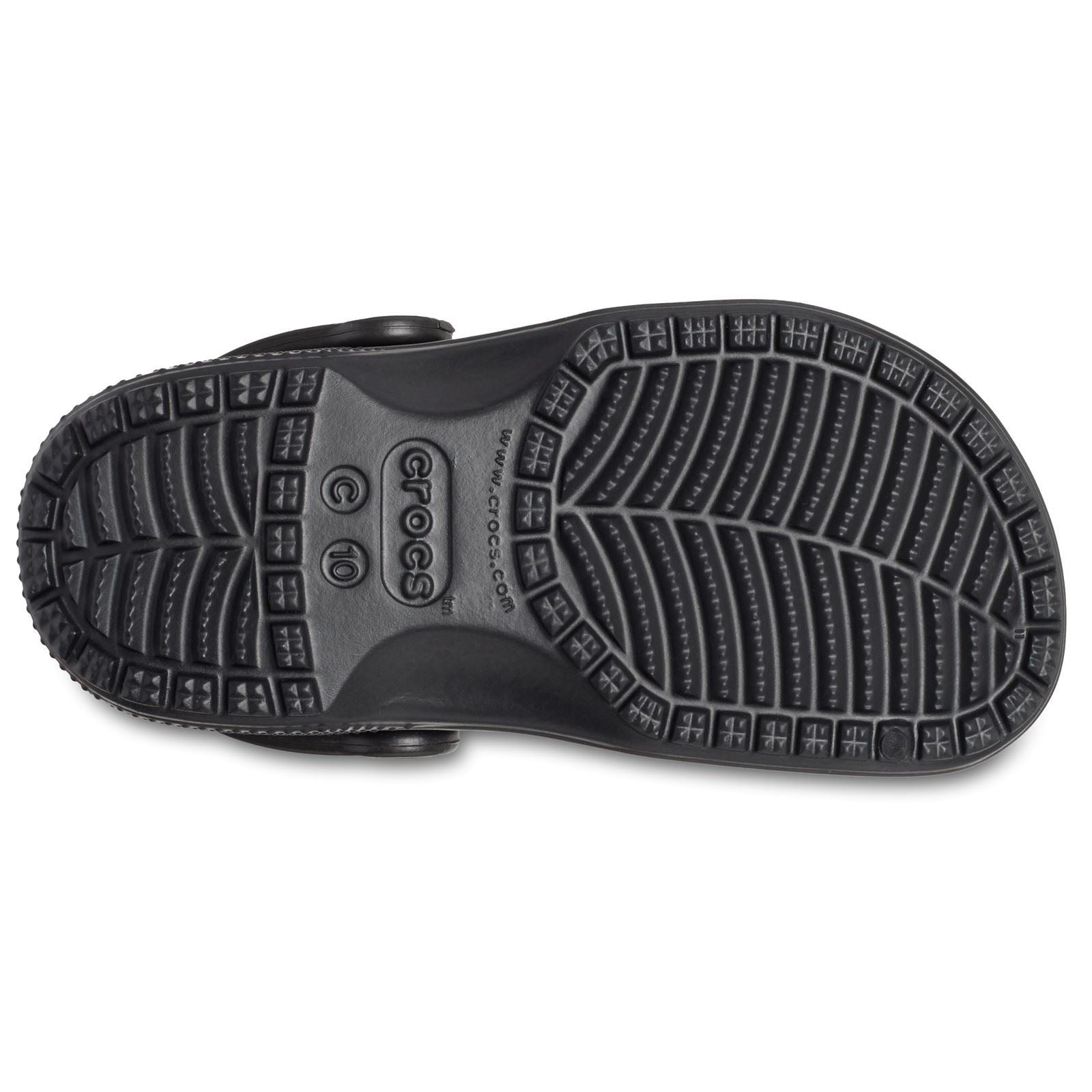 Crocs Kids' Classic Mocassins Noirs En Thermoplastique