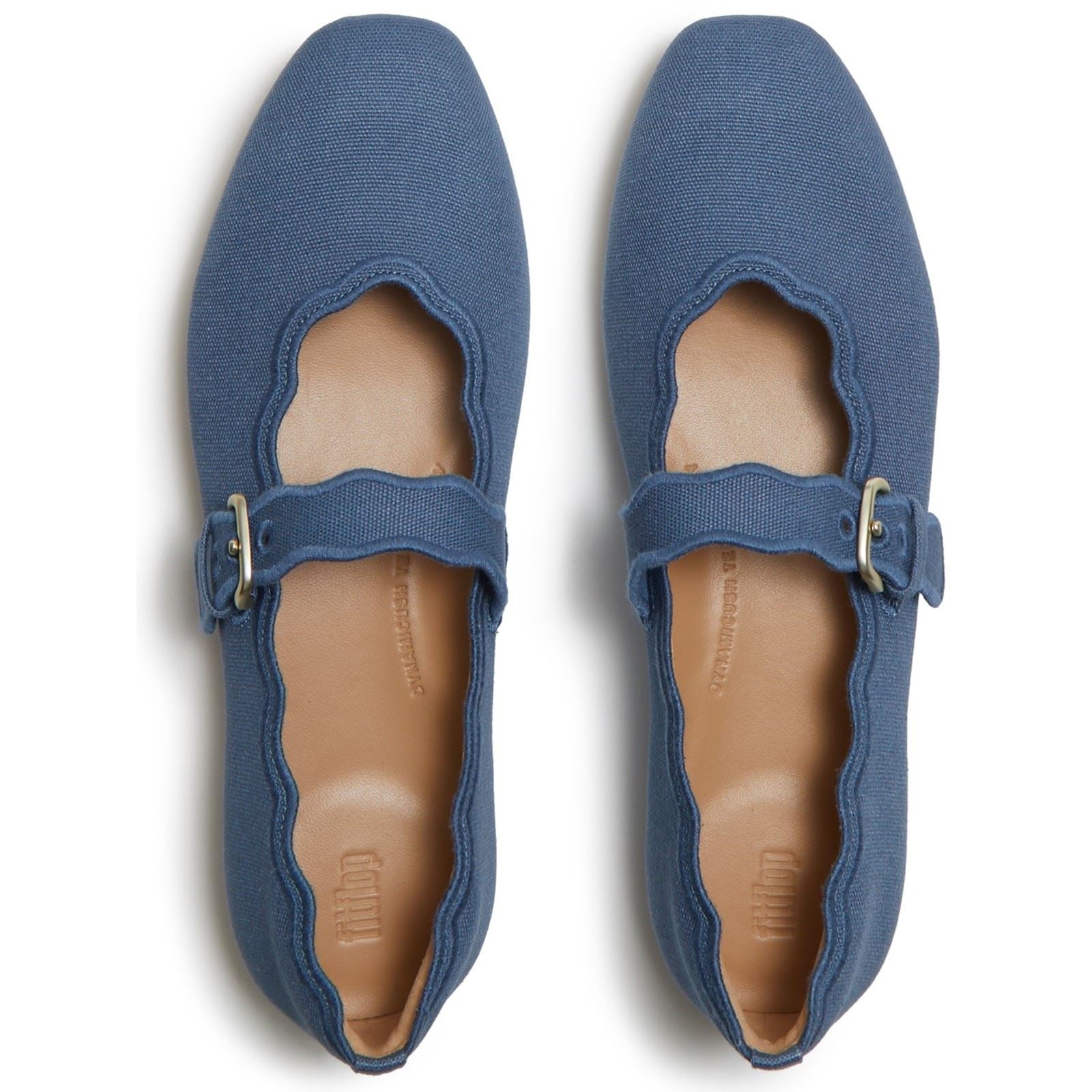 Fitflop Delicato Wave-Edge Chaussures En Polyester Pour Femmes Cosmic Blue