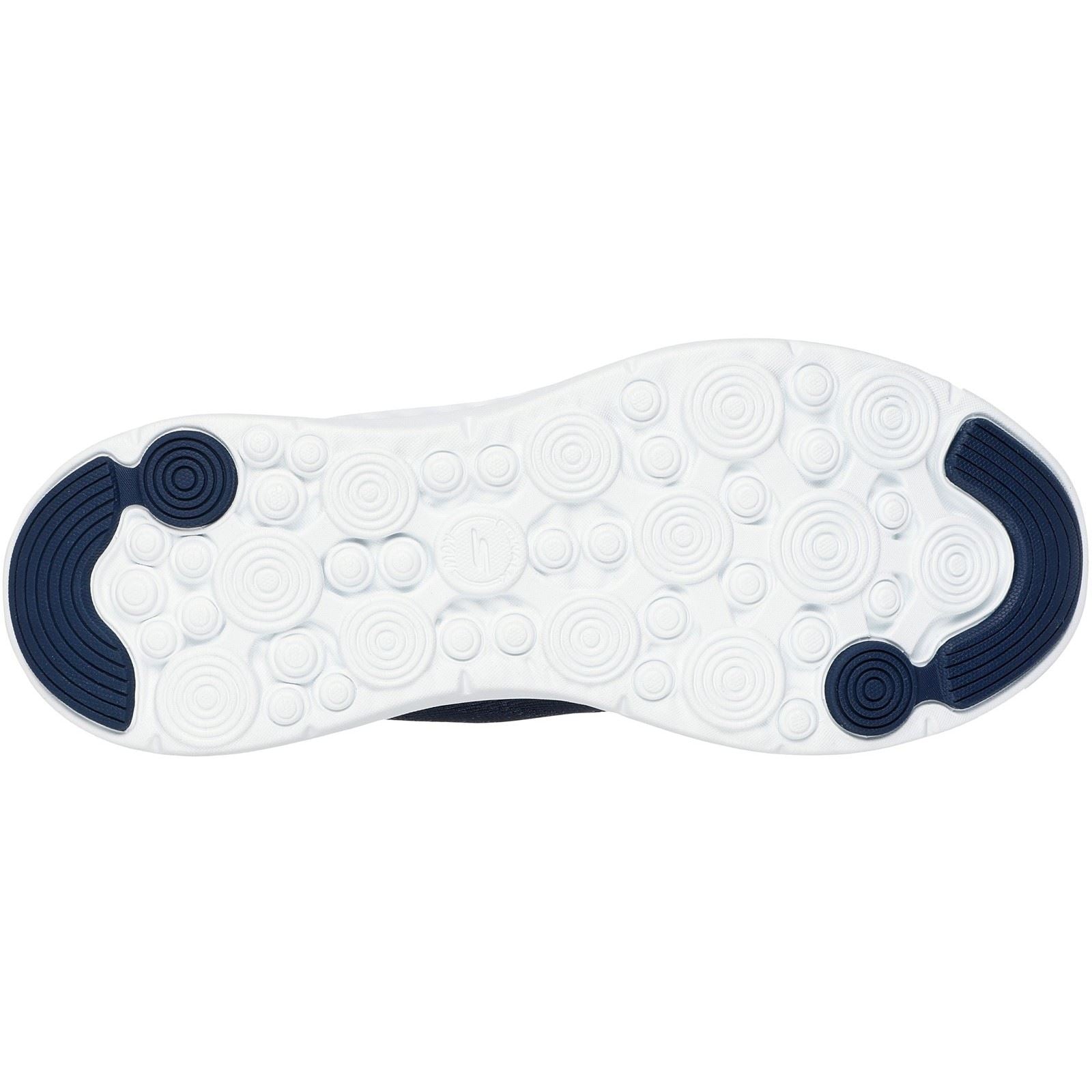 Skechers Go Walk Now Khloe Chaussures De Sport Pour Femmes En Textile Bleu Marine/blanc