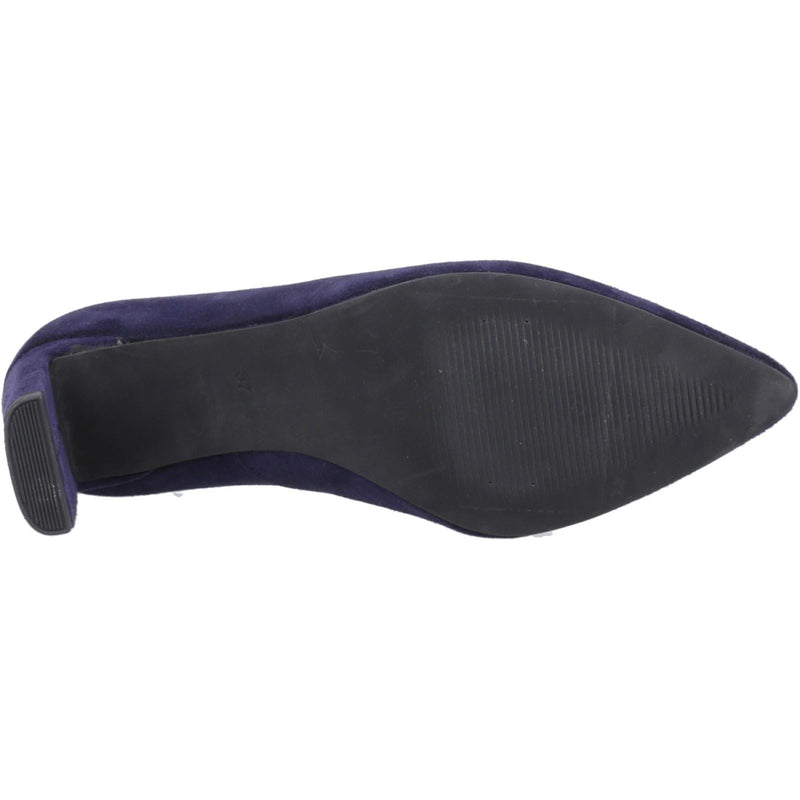 Hush Puppies Olivia Chaussures Bleu Marine Pour Femmes En Suède