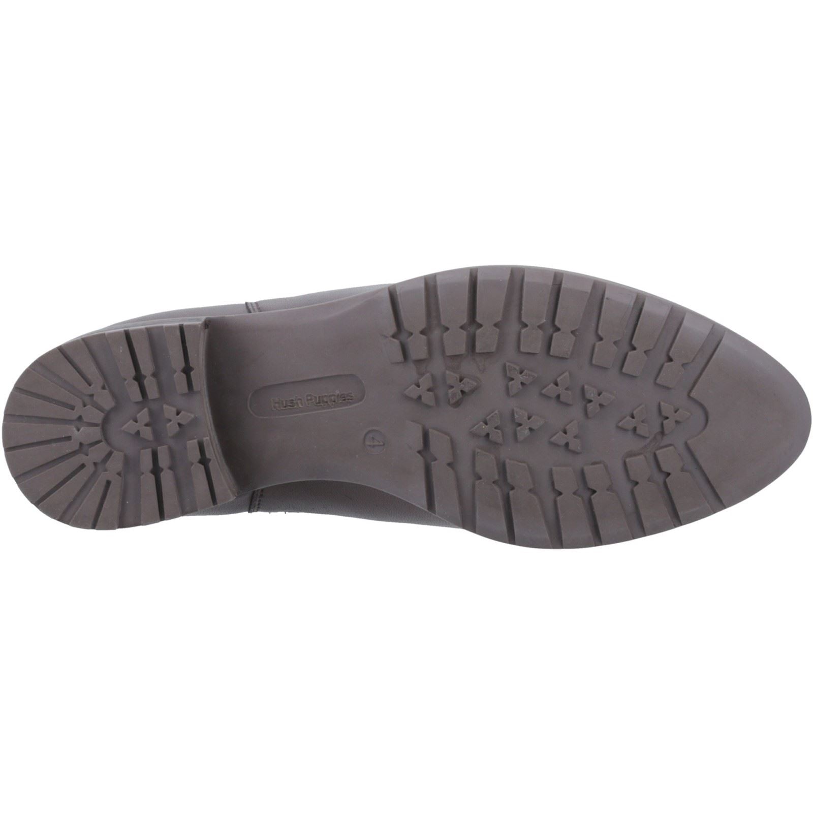 Hush Puppies Sammie Bottes Chelsea Plates Pour Femmes En Cuir Marron