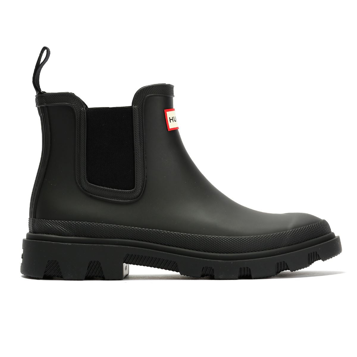 Hunter Downpour Chelsea Bottes En Caoutchouc Noires Pour Femmes