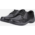 Hush Puppies Derek Chaussures En Cuir Noir À Lacets Pour Hommes
