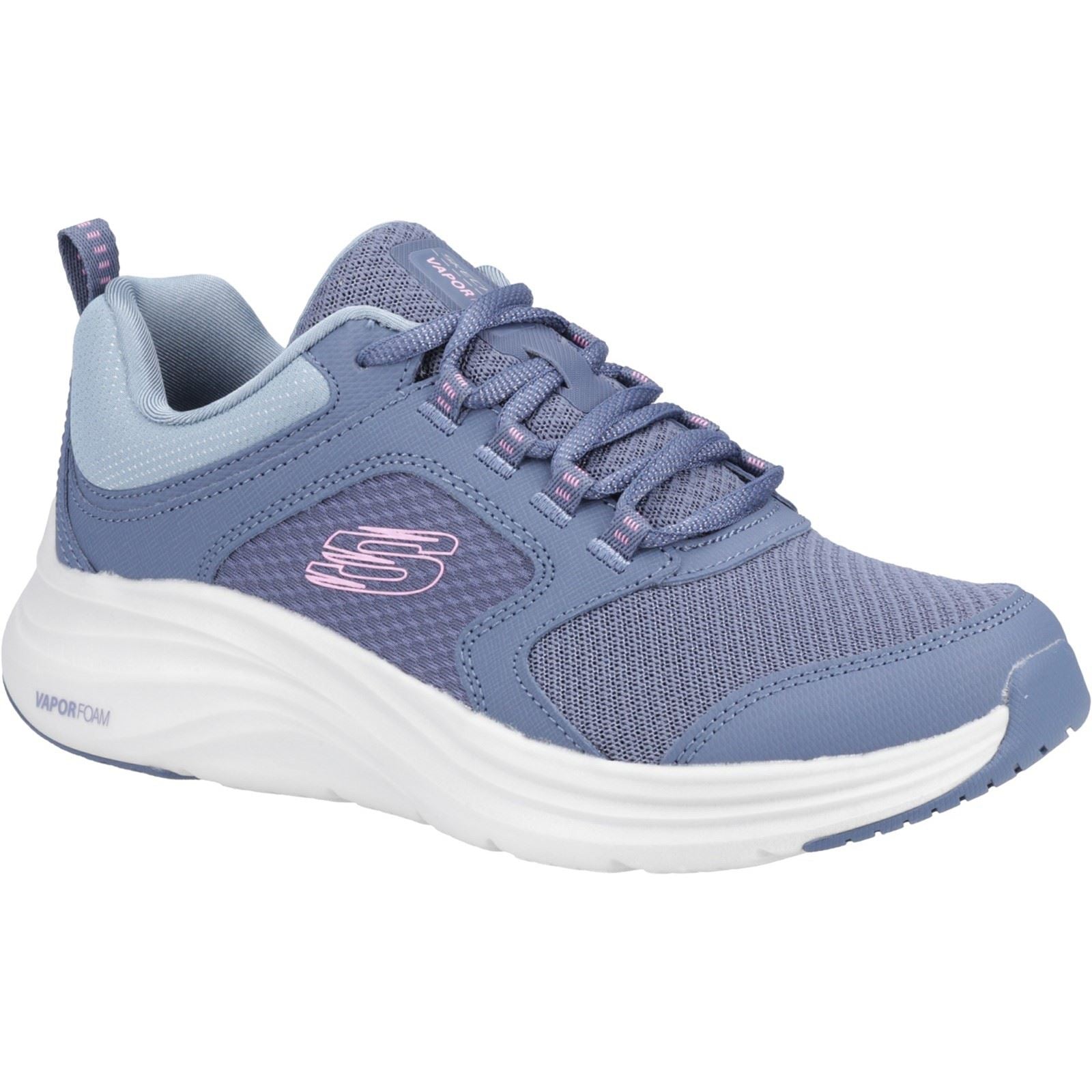 Skechers Vapor Foam Baskets Pour Femme En Textile Gris Ardoise/Rose