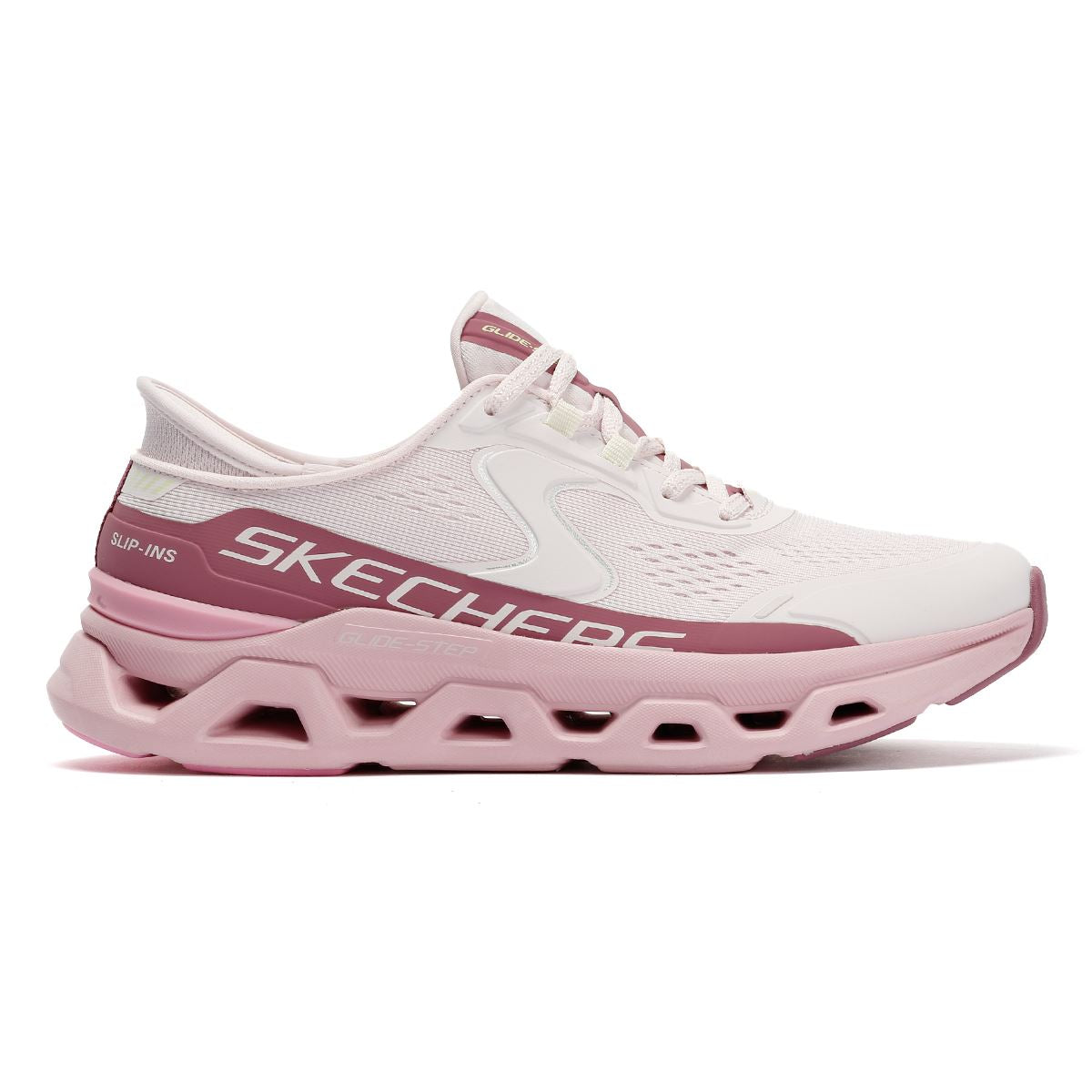Skechers Slip-Ins Glide Step Altus Baskets En Maille Pour Femmes En Rose
