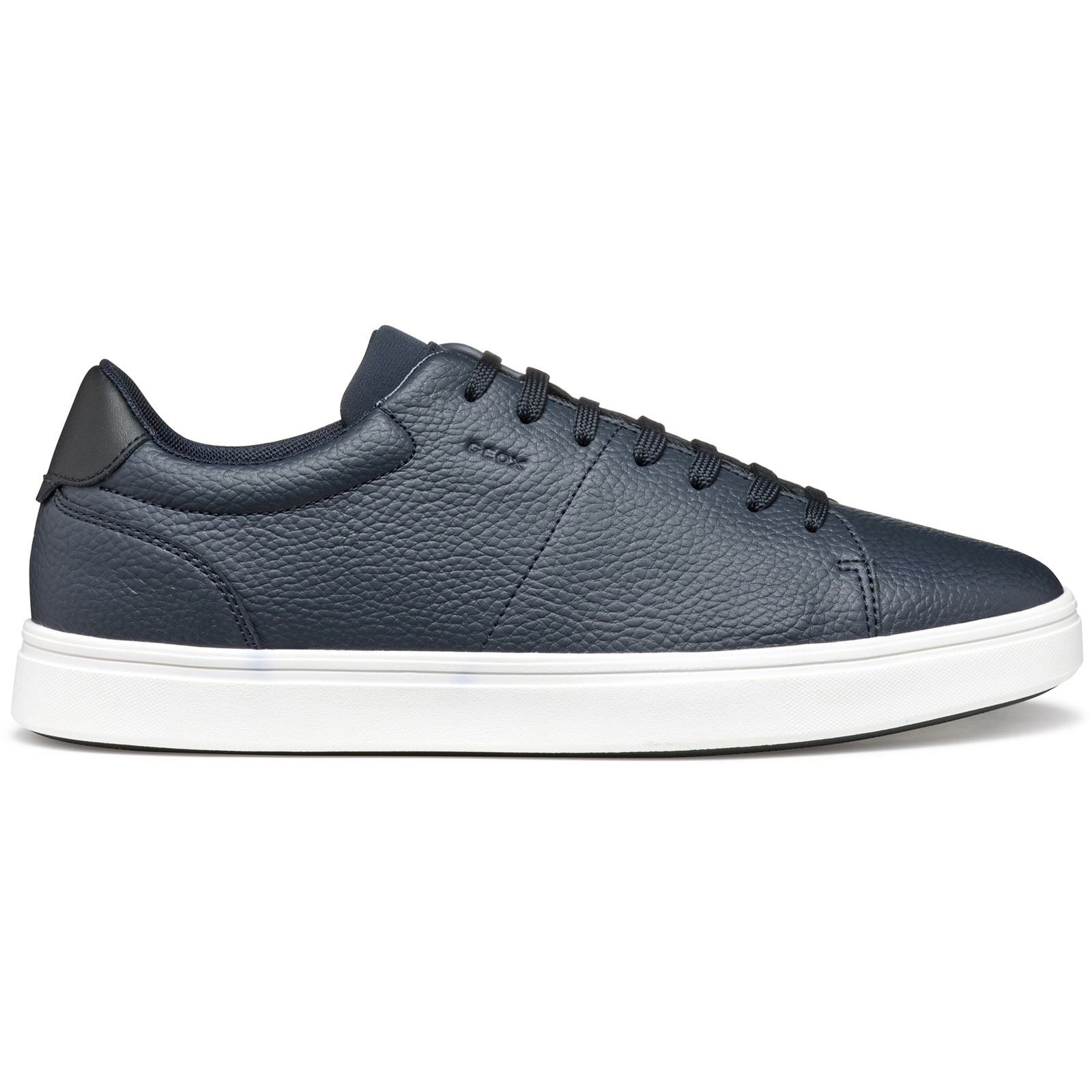 Geox U BALTMOORE Chaussures De Sport Pour Homme En Cuir Bleu Marine