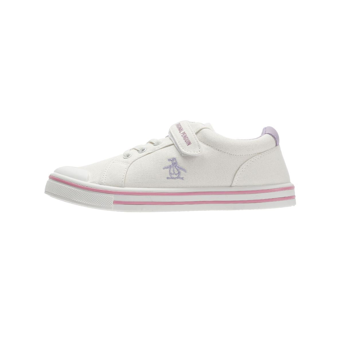 Penguin Junior Rainbow Baskets Blanches Pour Filles En Toile
