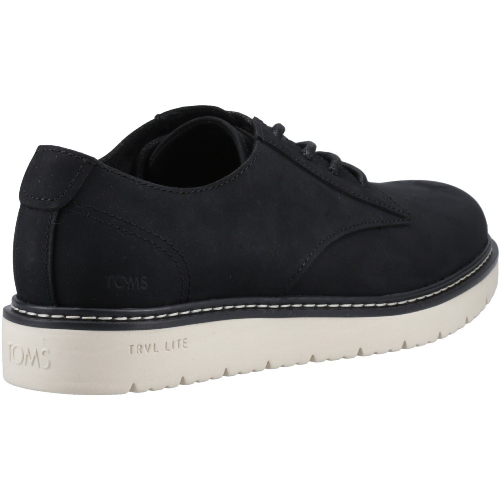 TOMS Navi TRVL LITE Chaussures Oxford En Cuir Pour Hommes Noires