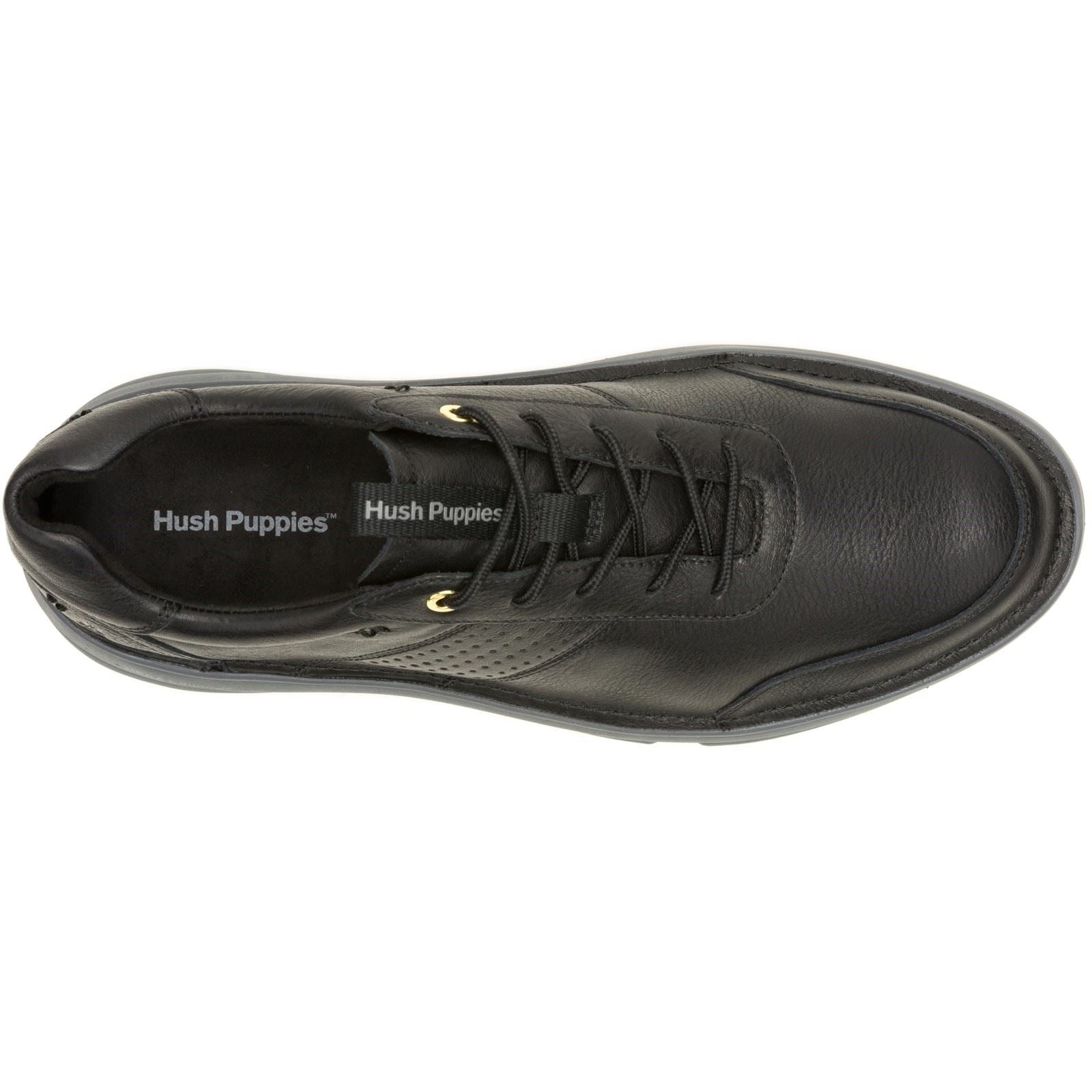 Hush Puppies Baylor Baskets En Cuir Noir Pour Hommes