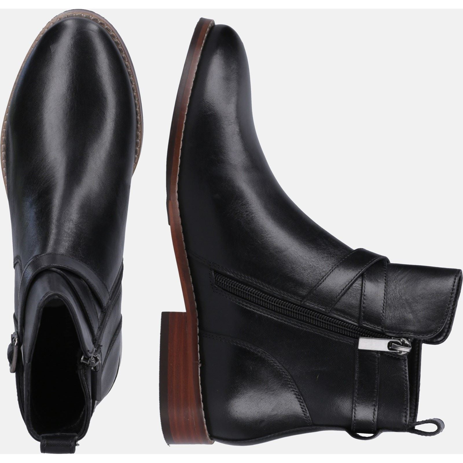 Hush Puppies Cassidy Bottes En Daim Noir Pour Femmes