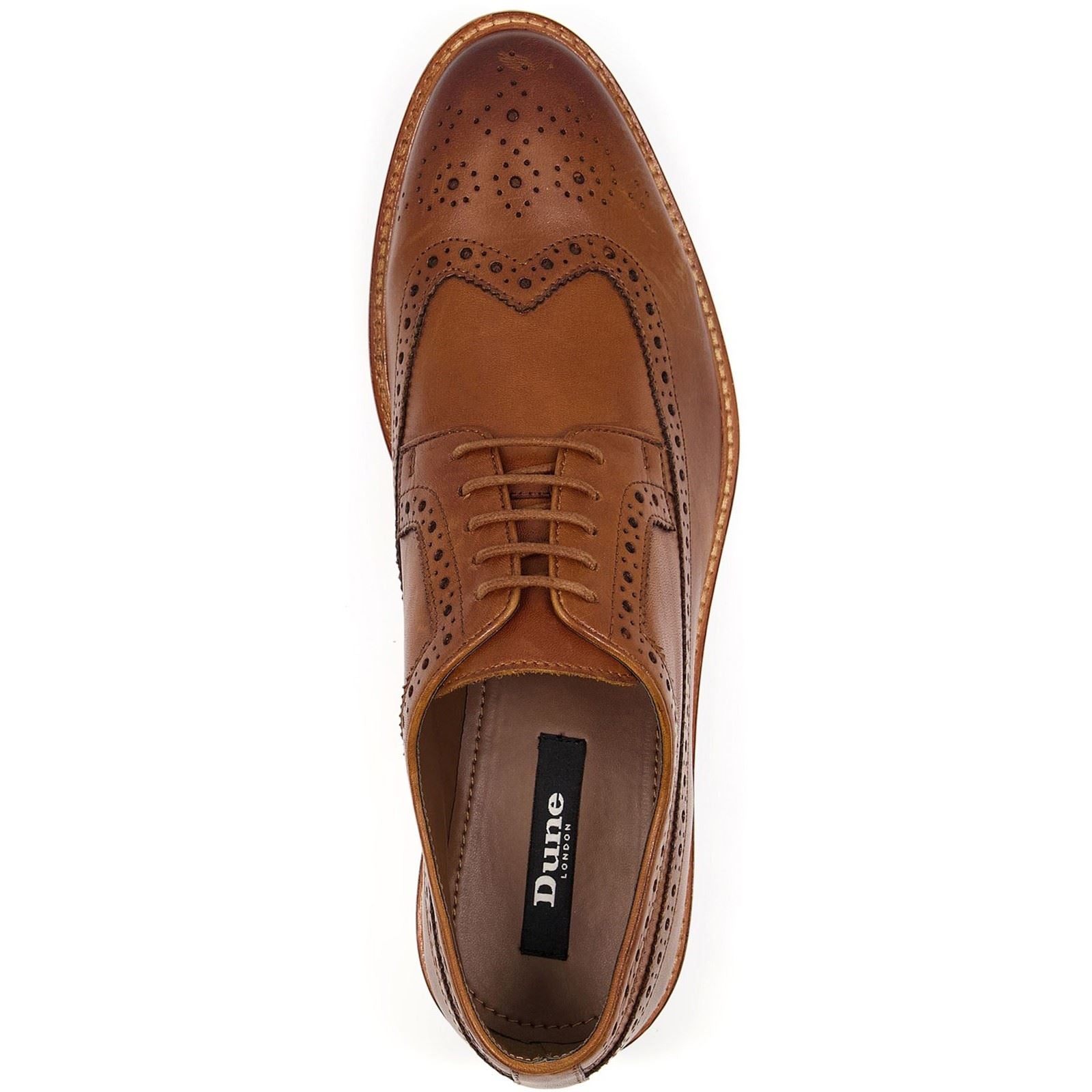 Dune Superior Chaussures Richelieu Pour Homme En Daim Marron