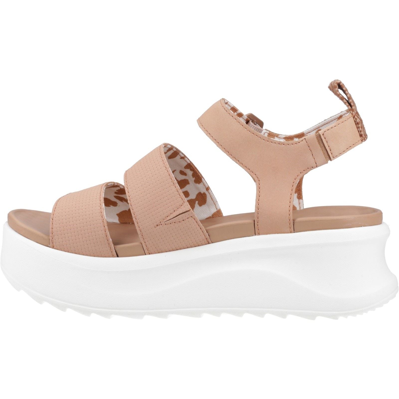 HEYDUDE Delray Buckle Classic Sandales Pour Femmes En Polyester De Couleur Beige