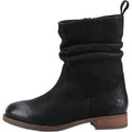 Hush Puppies Emilia Bottes Noires En Cuir Pour Femmes