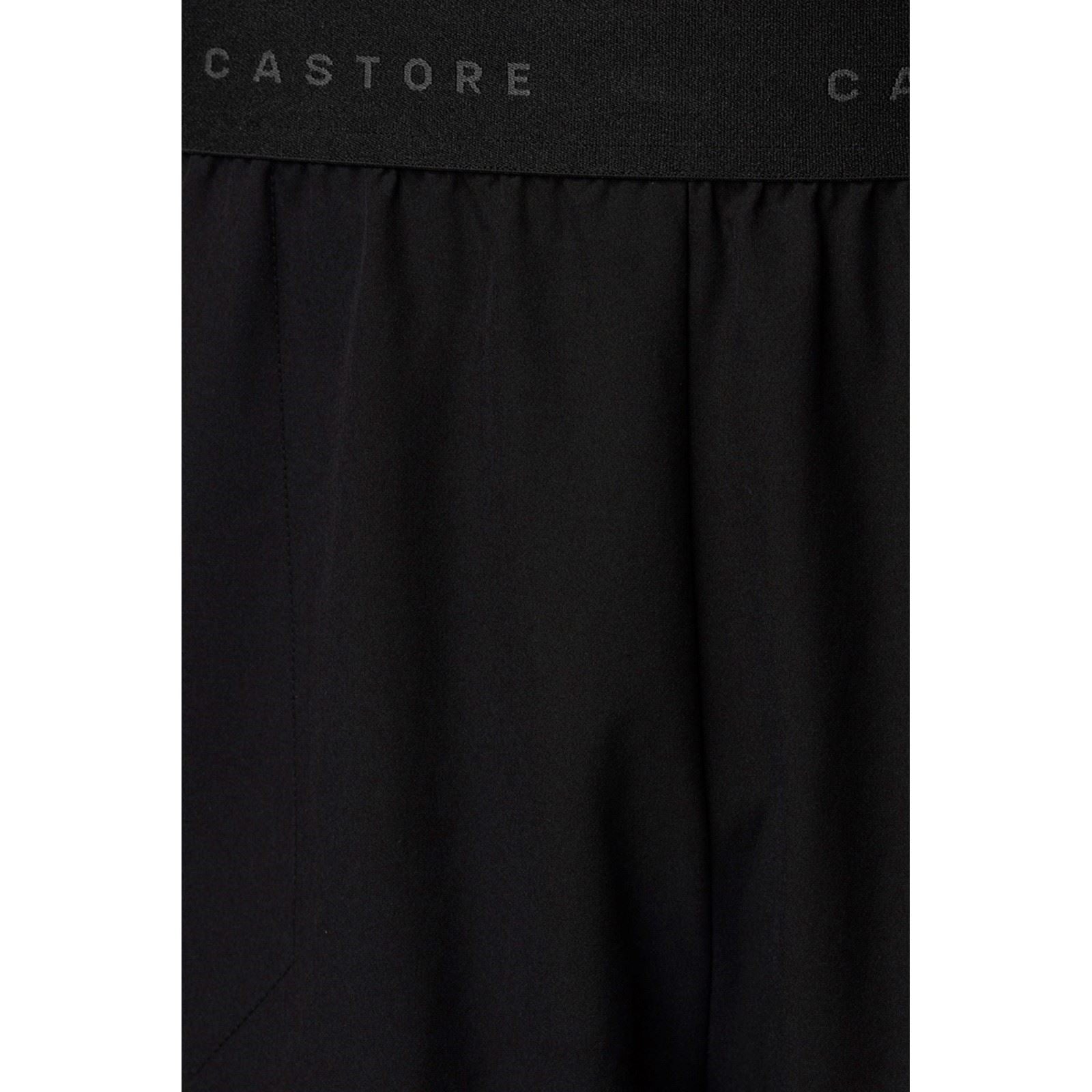 Castore Branded Elastic Shorts Vestes Matelassées Noires En Polyester Pour Homme