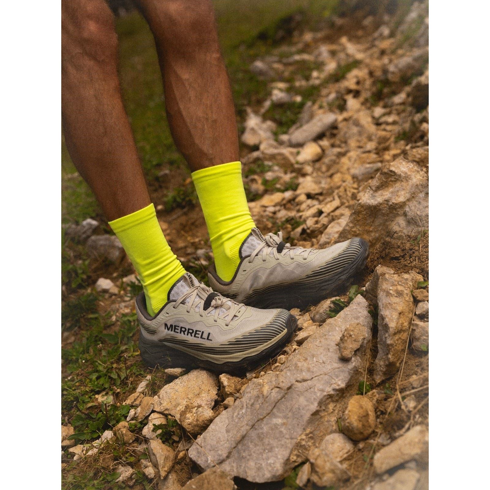 Merrell Agility Peak 6 Runner Chaussures De Trail En Toile De Jute Pour Hommes En Polyuréthane