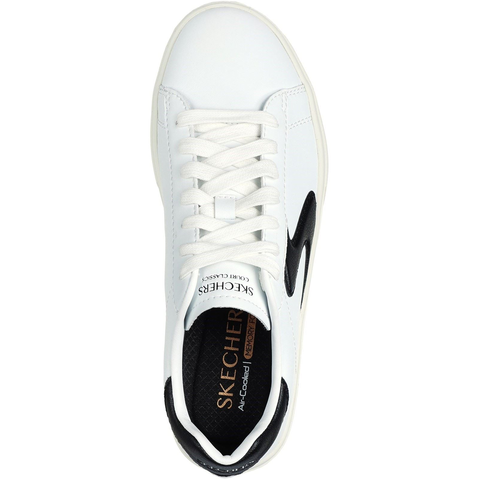 Skechers Eden LX Beaming Glory Baskets Blanches/Noires Pour Femmes En Synthétique